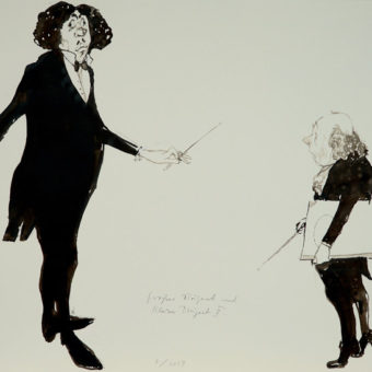 Foto von der Ausstellung „Peter Tuma. Satiren & Humoresken“