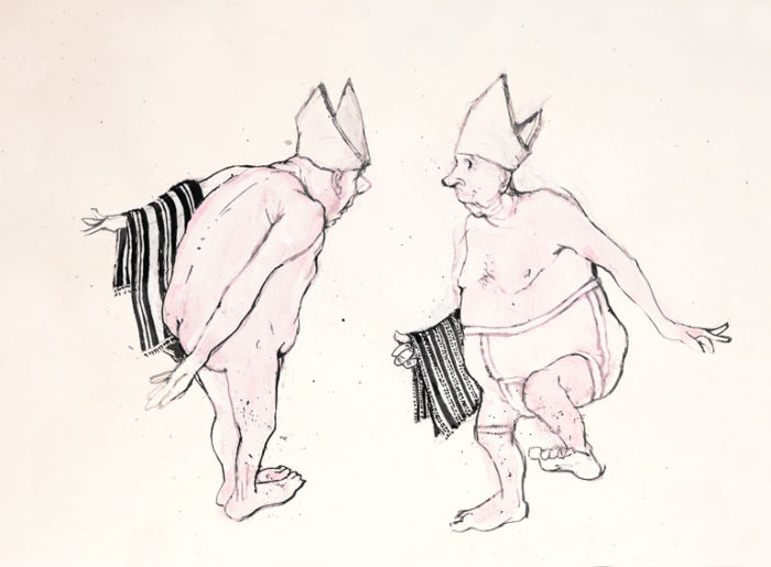 Foto von der Ausstellung „Peter Tuma. Satiren & Humoresken“