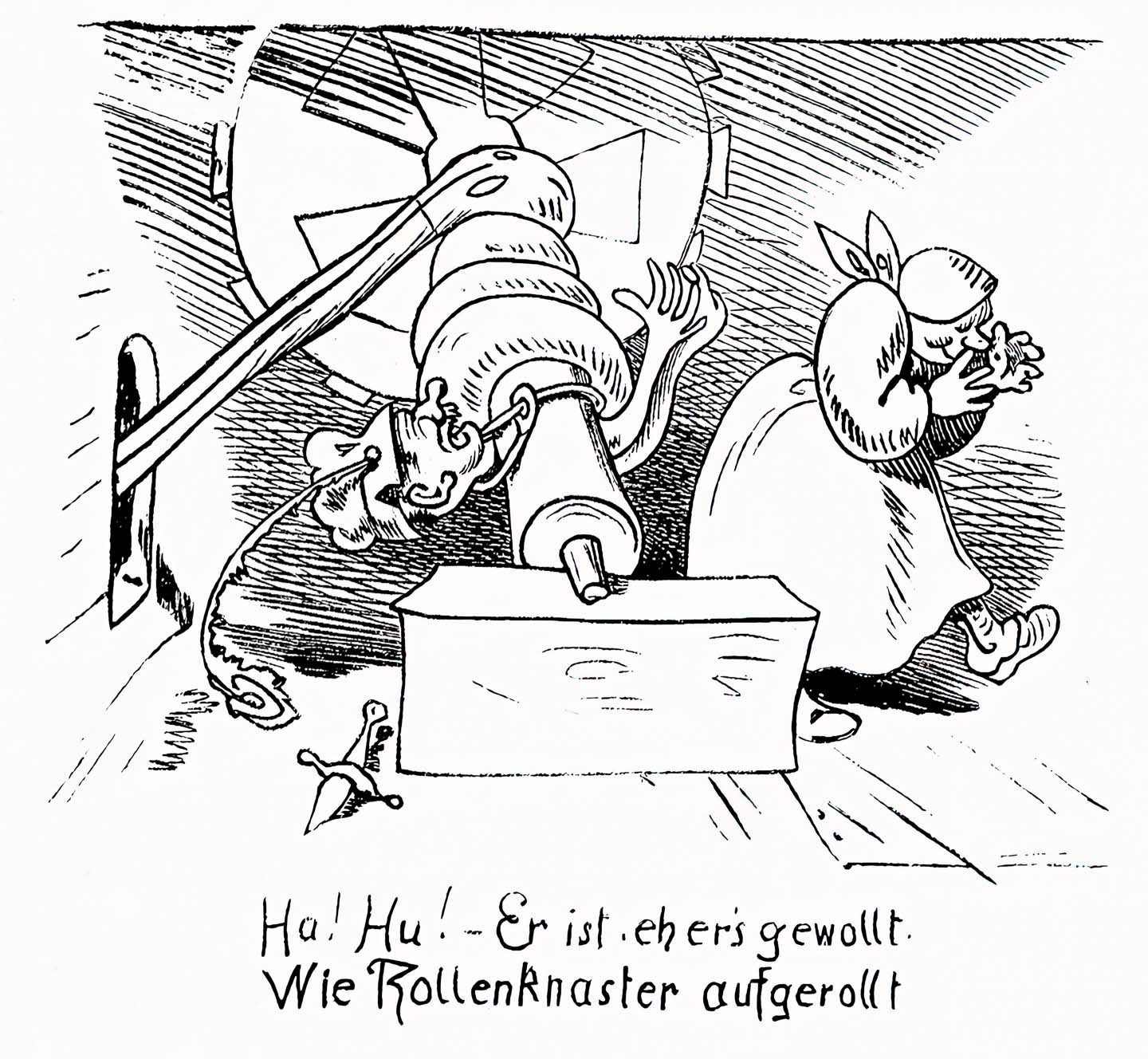 Der zweite Räuber wird aufgerollt
