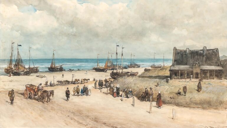 Johannes Bosboom: Der Strand von Scheveningen, 1873