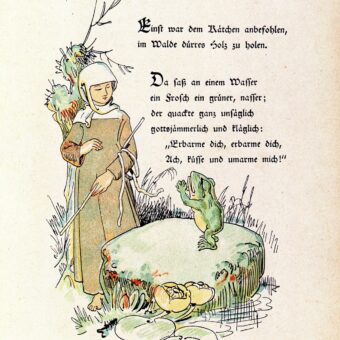 Illustration „Die beiden Schwestern“ zur Ausstellung Wasserneck und Menschenfresser