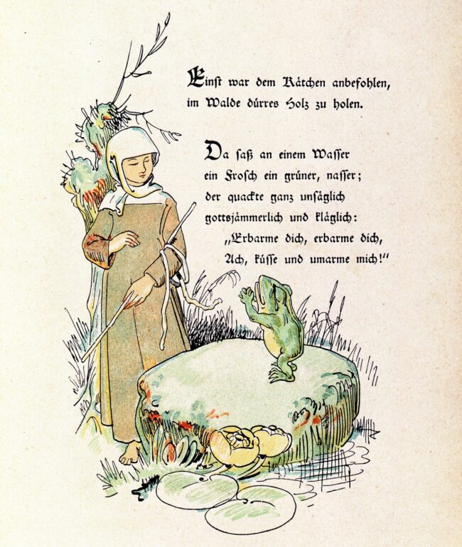 Illustration „Die beiden Schwestern“ zur Ausstellung Wasserneck und Menschenfresser