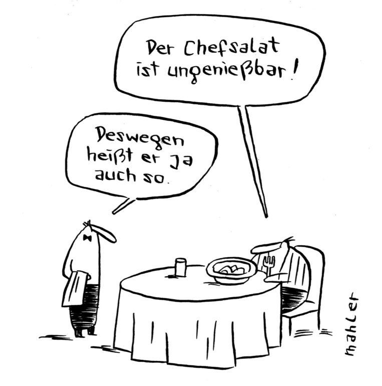 Nicolas Mahler: „Der Chefsalat ist ungenießbar“